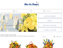 Tablet Screenshot of blueirisflowersmd.com